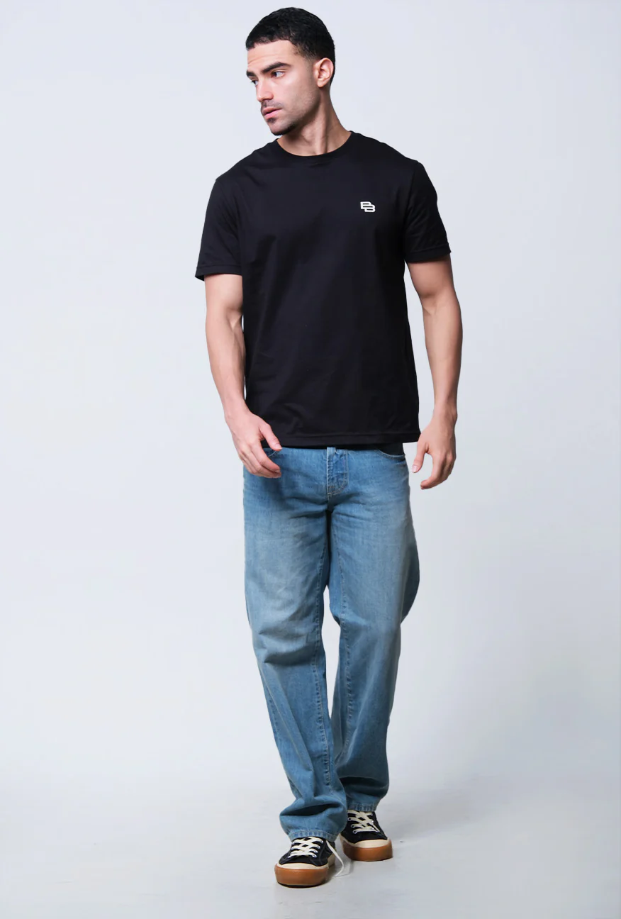 T-Shirt Lengan Pendek Slimfit Fercival Black - Image 3
