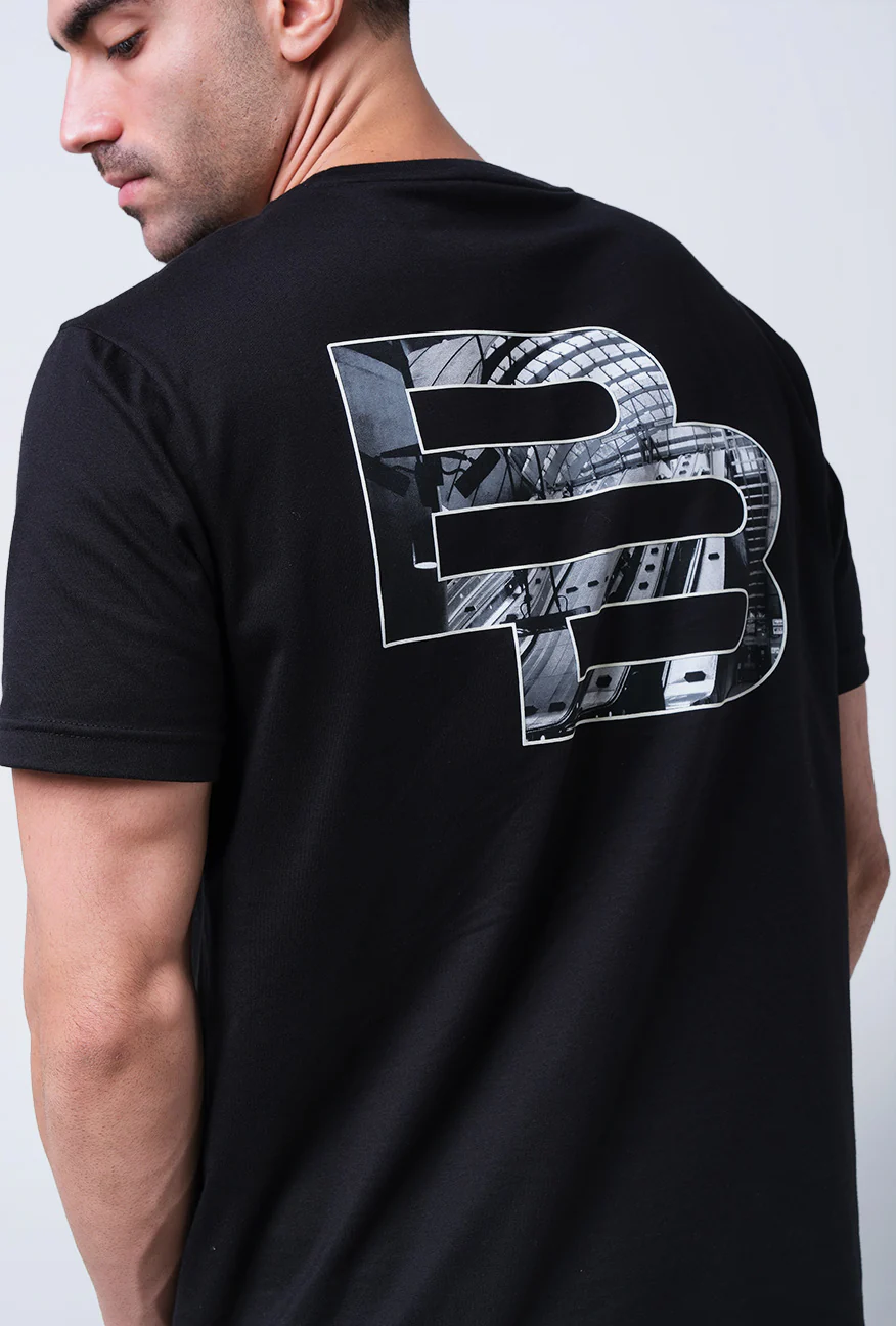 T-Shirt Lengan Pendek Slimfit Fercival Black - Image 4