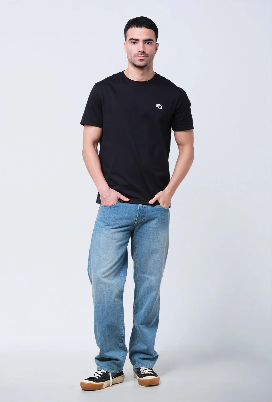 T-Shirt Lengan Pendek Slimfit Fercival Black - Image 5