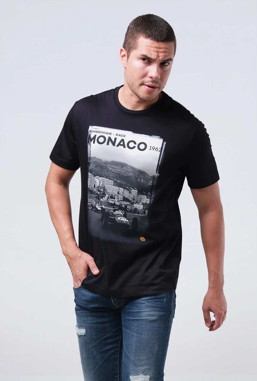 T-Shirt Lengan Pendek Slimfit Fonville Black