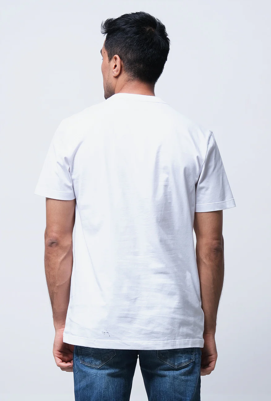T-Shirt Lengan Pendek Slimfit Gievo Offwhite - Image 3