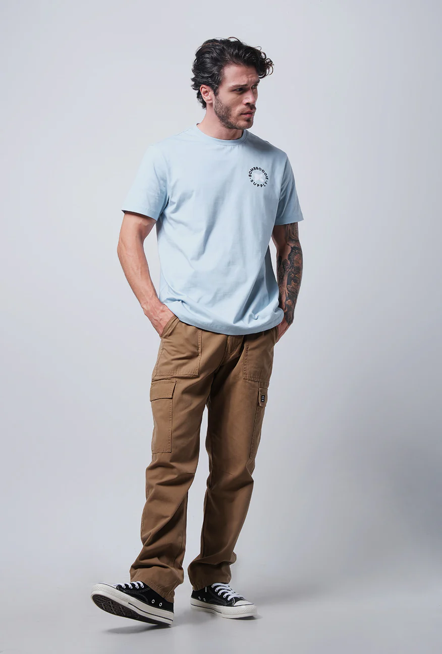 T-Shirt Lengan Pendek Slimfit Giskly Baby Blue - Image 3
