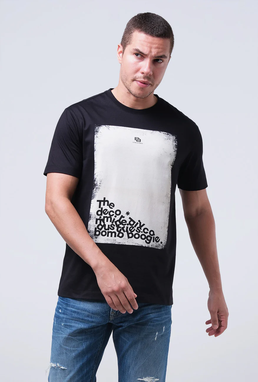 T-Shirt Lengan Pendek Slimfit Haskies Black - Image 3