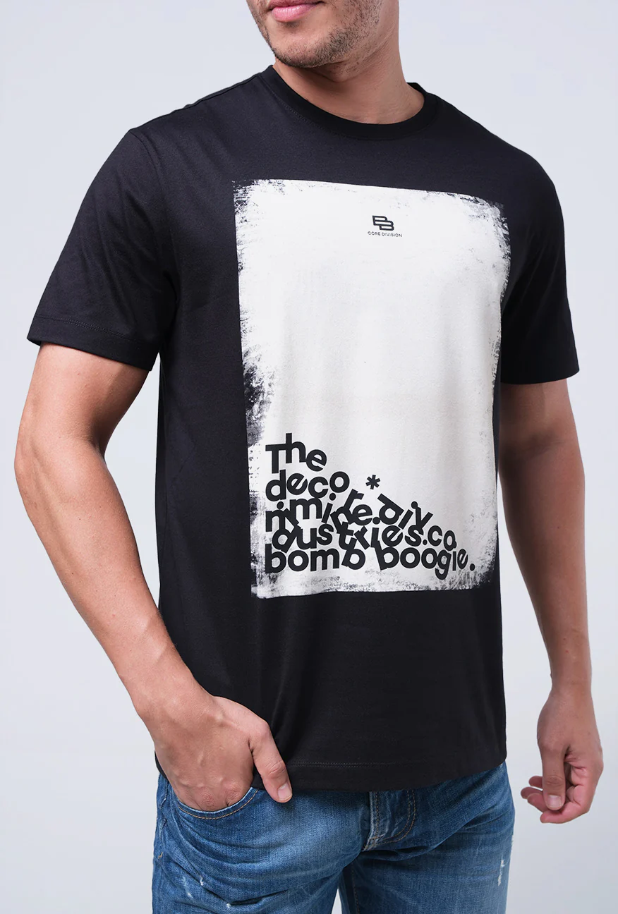 T-Shirt Lengan Pendek Slimfit Haskies Black - Image 4