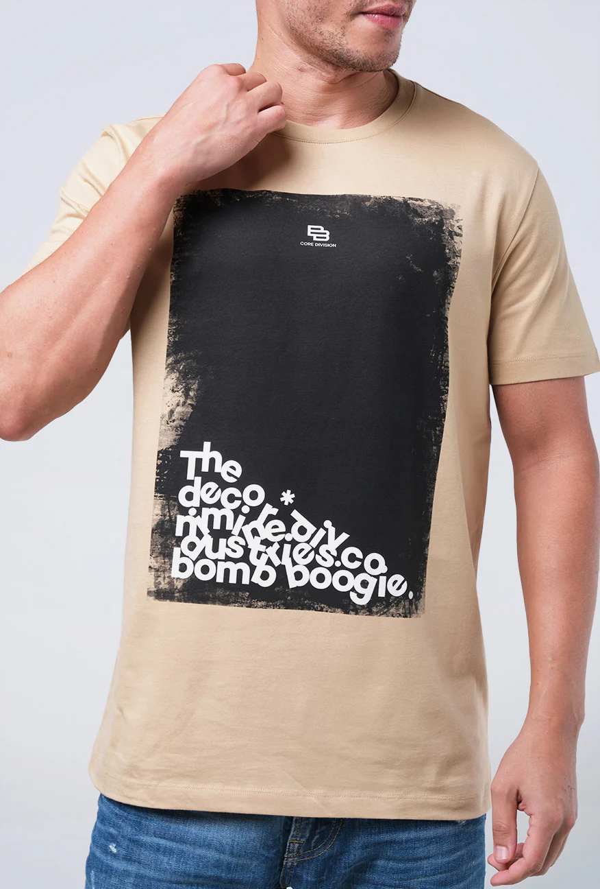 T-Shirt Lengan Pendek Slimfit Haskies Light Khaki - Image 4