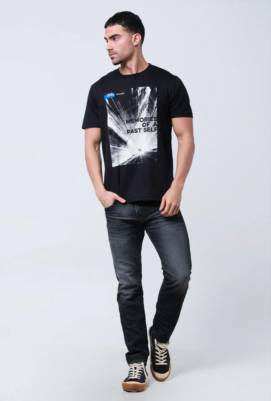 T-Shirt Lengan Pendek Slimfit Imperial Black - Image 4
