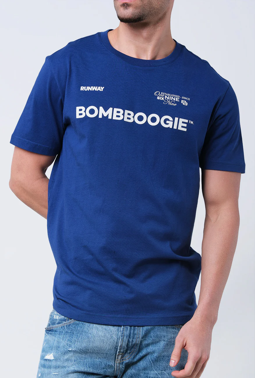 T-Shirt Lengan Pendek Slimfit Jefster Blue - Image 3