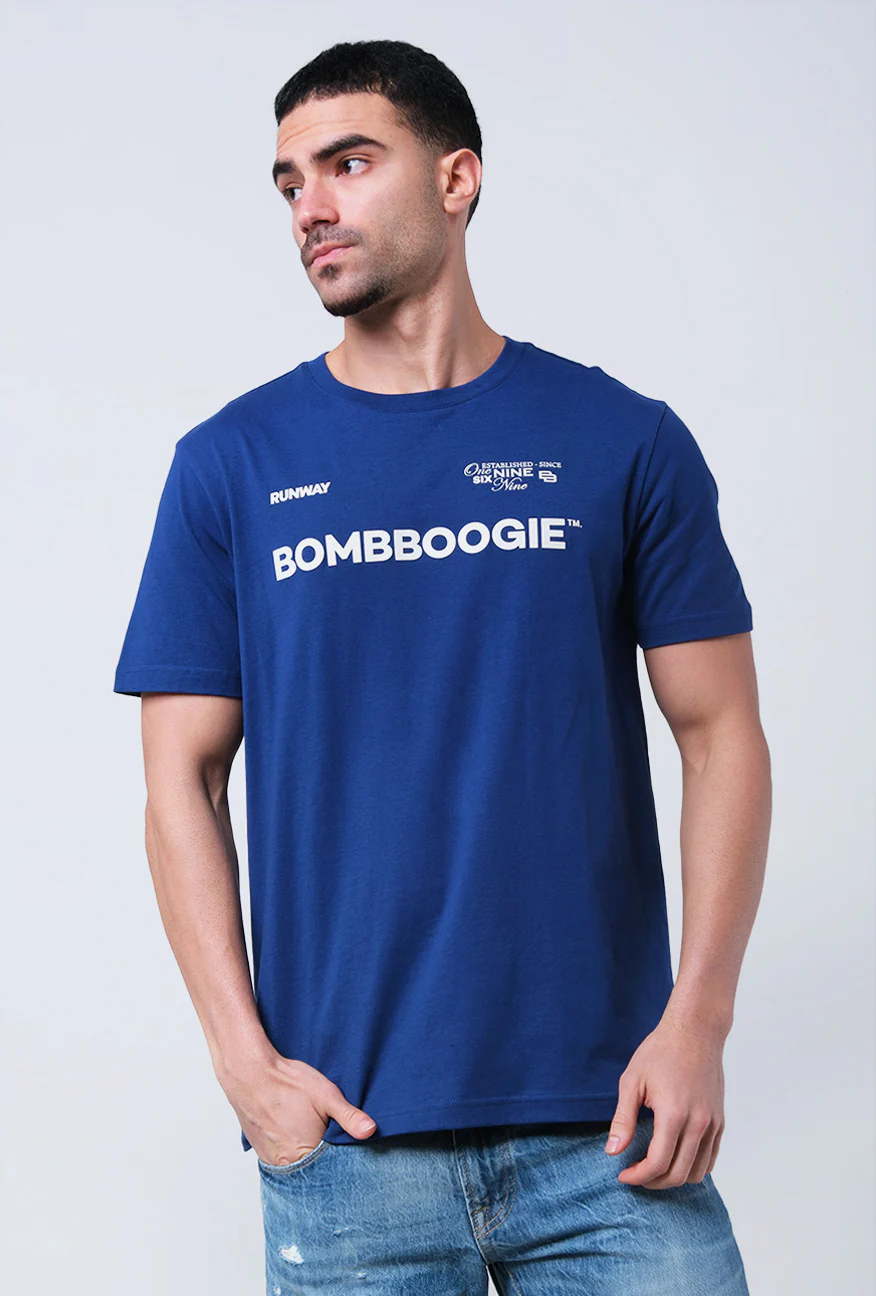 T-Shirt Lengan Pendek Slimfit Jefster Blue - Image 5