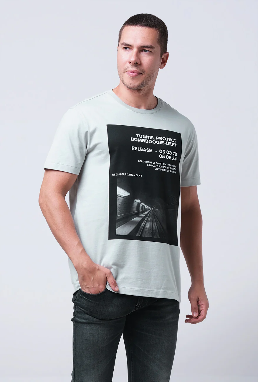 T-Shirt Lengan Pendek Slimfit Keiko Dusty Mint - Image 2
