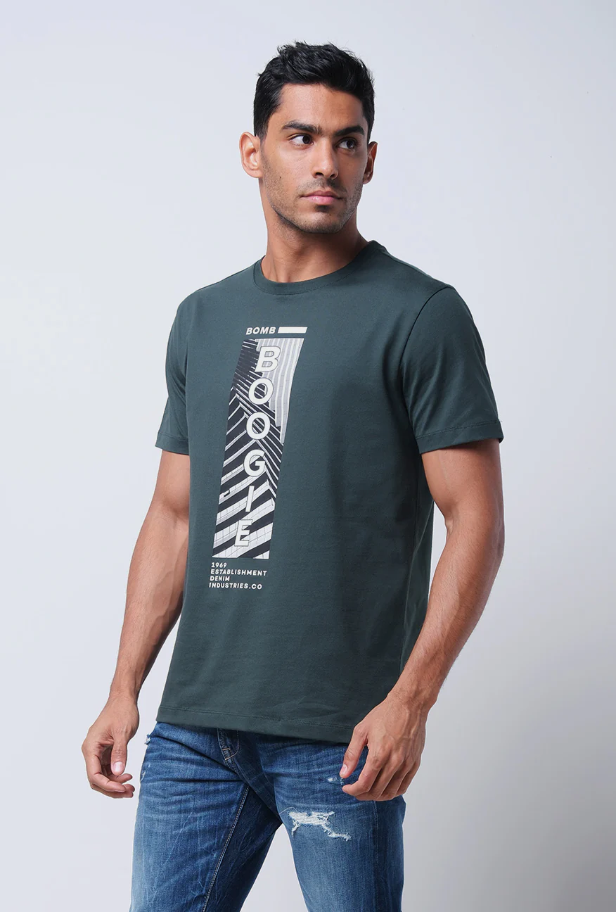 T-shirt Lengan Pendek Slimfit Libbzy Green