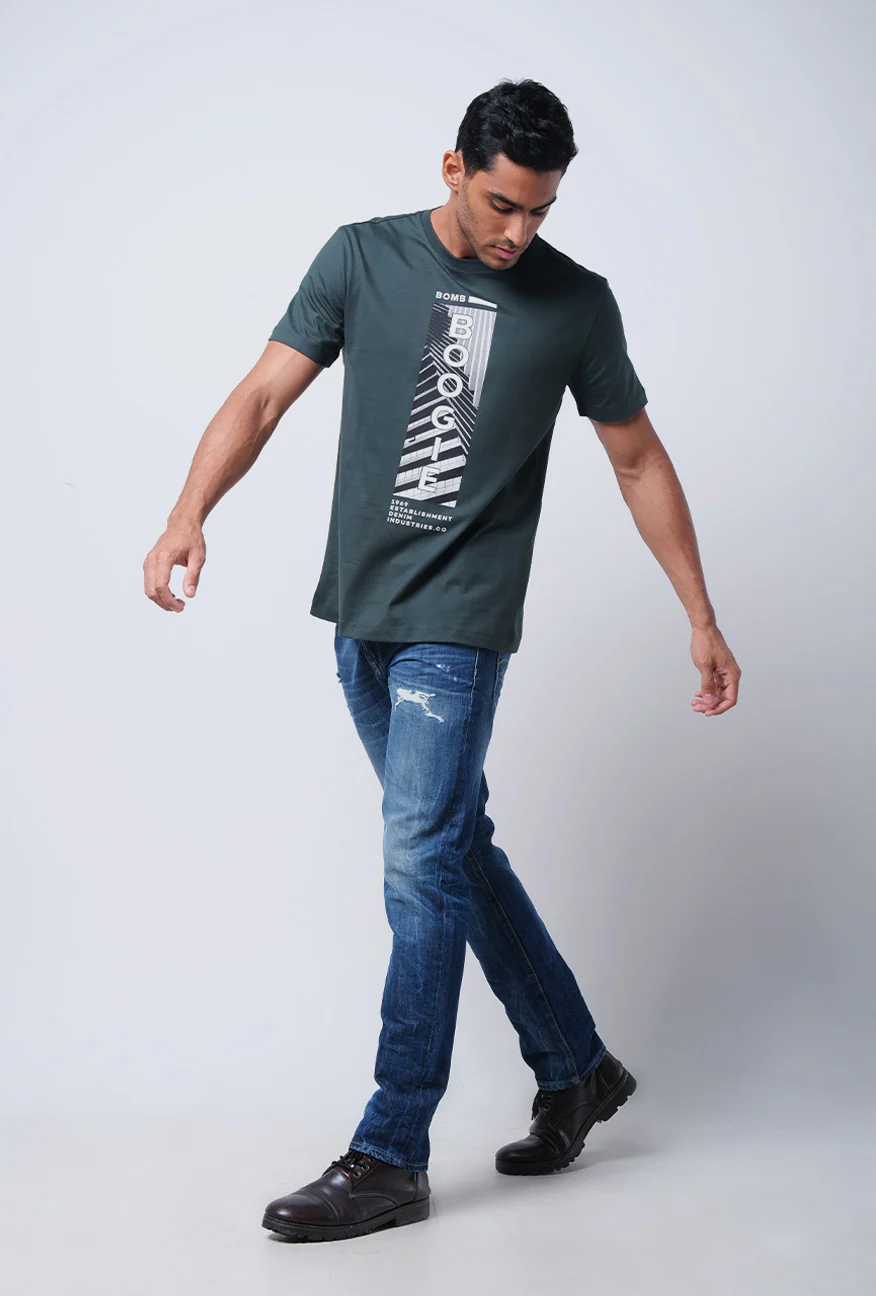 T-shirt Lengan Pendek Slimfit Libbzy Green - Image 2