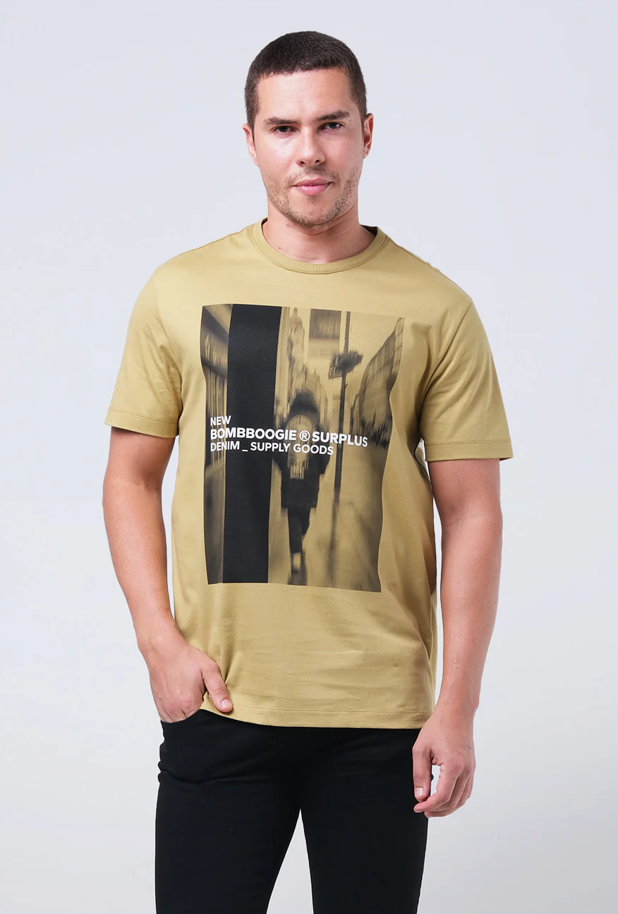 T-Shirt Lengan Pendek Slimfit Monrow Olive - Image 2