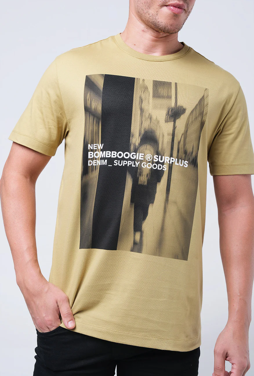 T-Shirt Lengan Pendek Slimfit Monrow Olive - Image 3