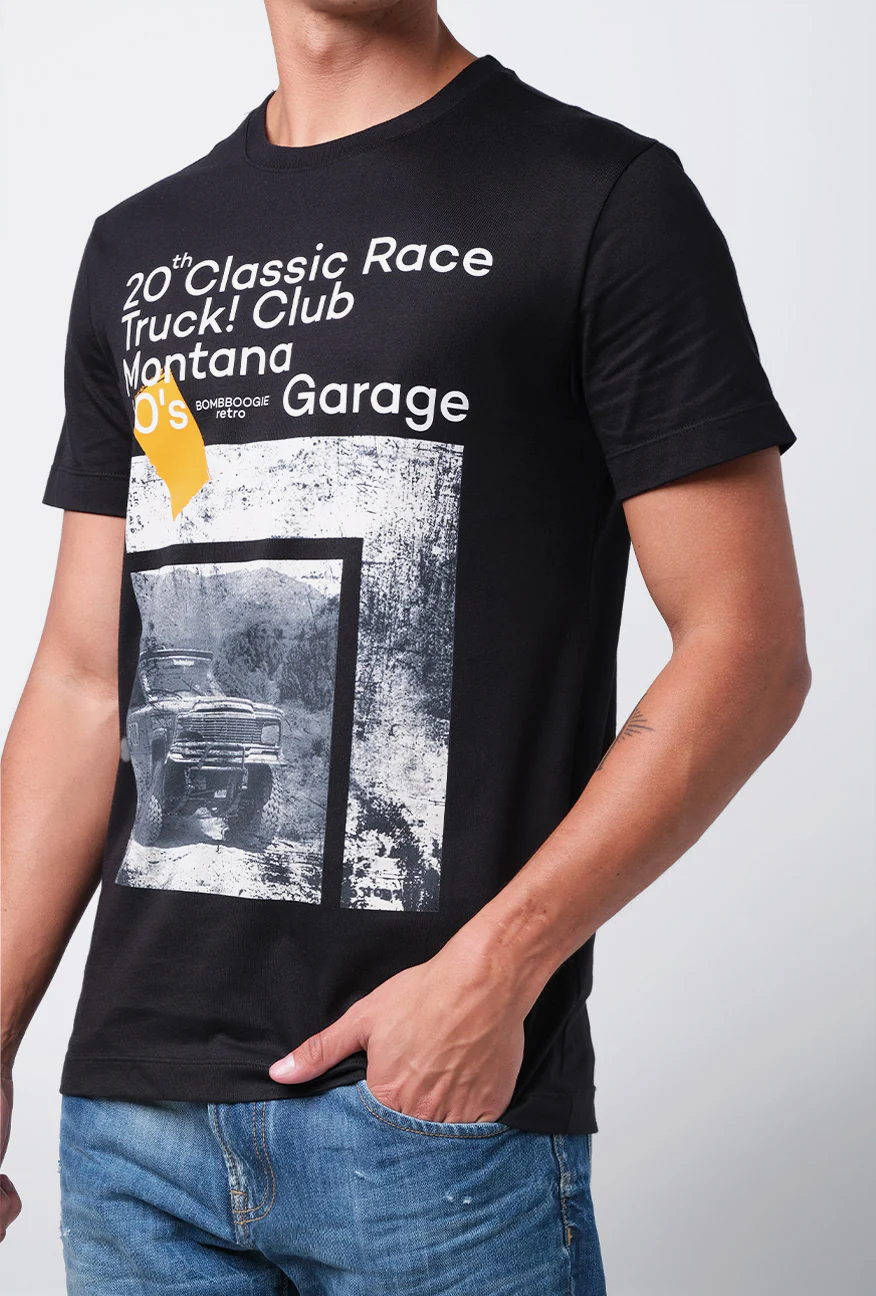 T-Shirt Lengan Pendek Slimfit Montana Black - Image 5