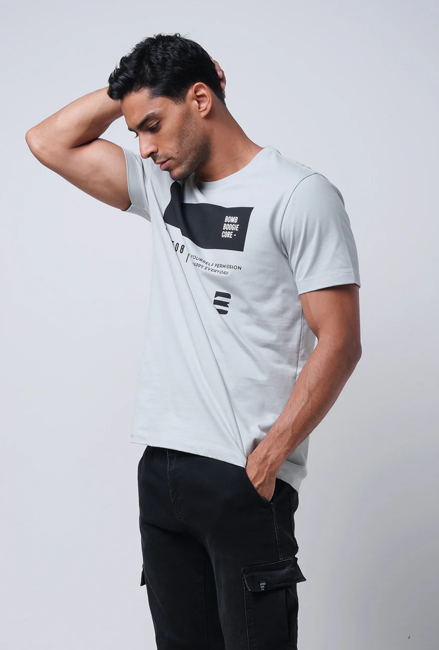T-Shirt Lengan Pendek Slimfit Mystrick Dusty Mint - Image 3