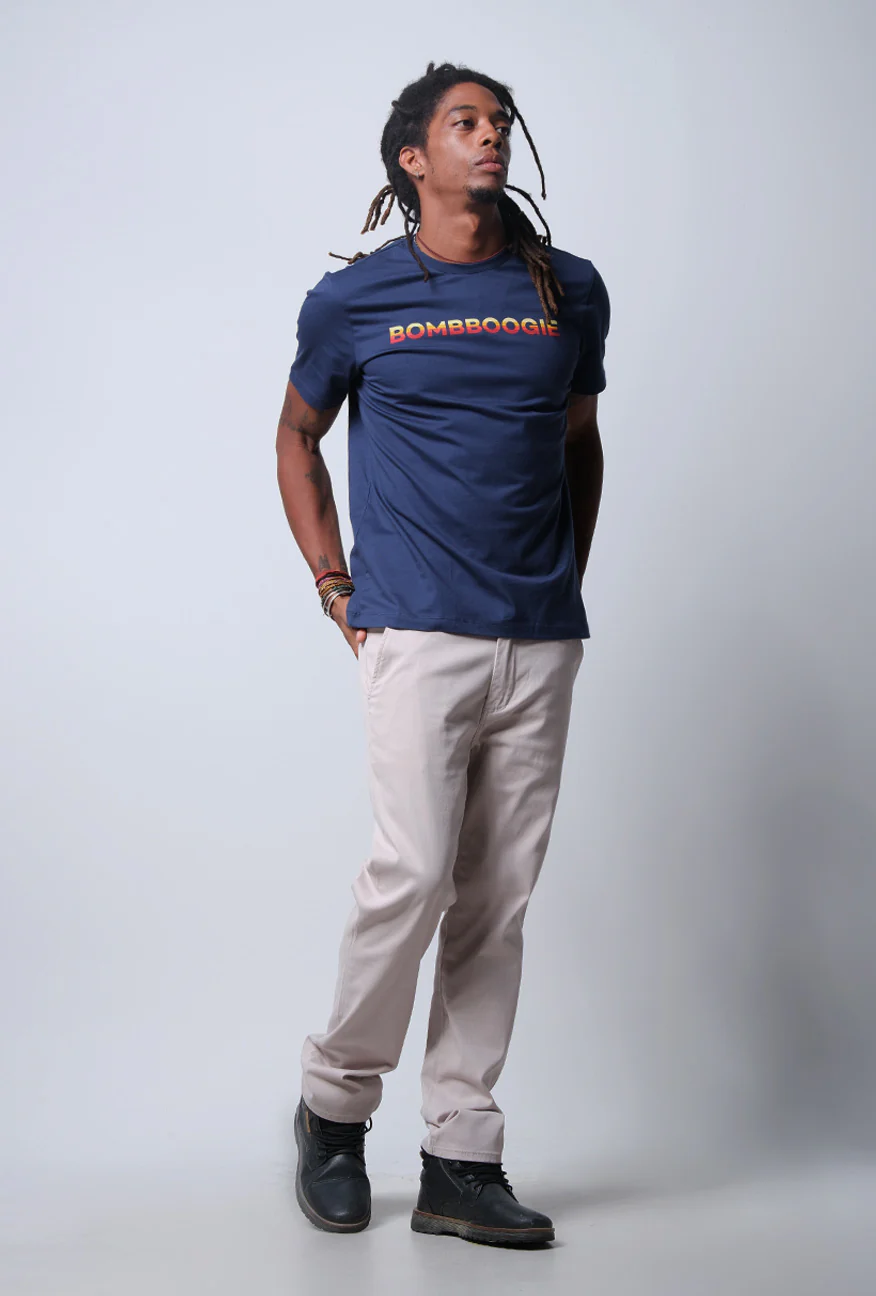 T-Shirt Lengan Pendek Slimfit Nasky Navy - Image 4