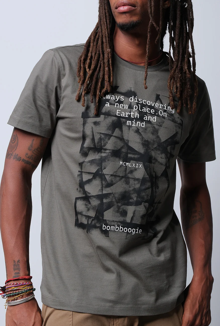 T-Shirt Lengan Pendek Slimfit Nigma Olive - Image 3