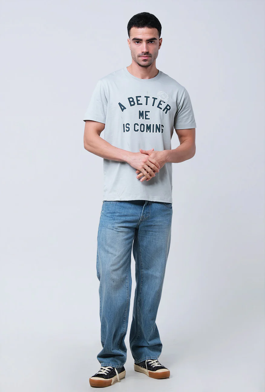 T-Shirt Lengan Pendek Slimfit Nipsey Dusty Mint