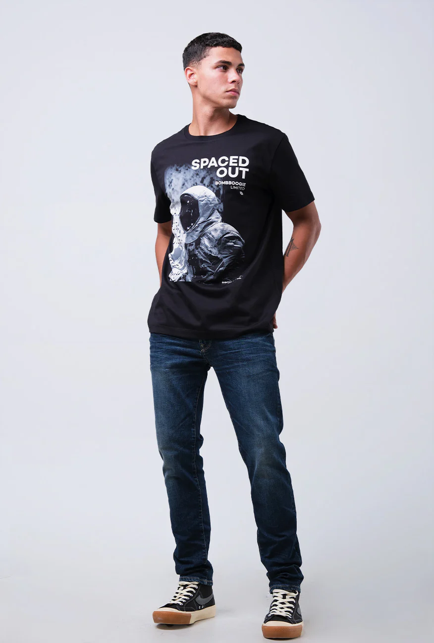 T-Shirt Lengan Pendek Slimfit Northern Black - Image 2