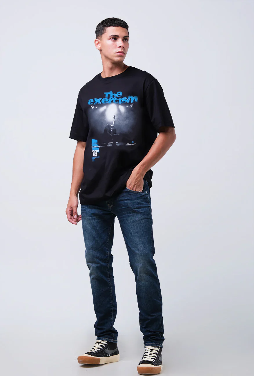 T-Shirt Lengan Pendek Slimfit Parlez Black Exclusive Online - Image 2