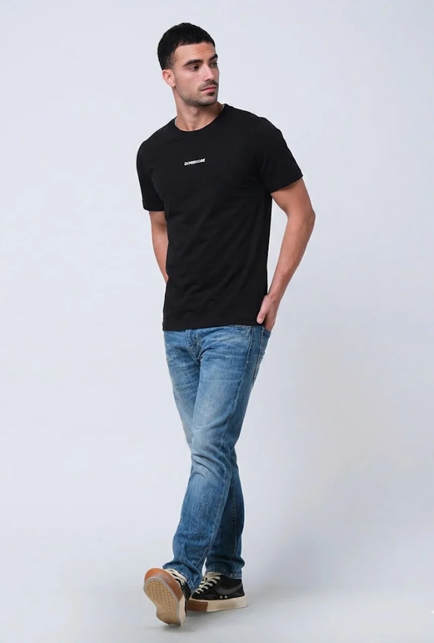 T-Shirt Lengan Pendek Slimfit Prevail Black - Image 3