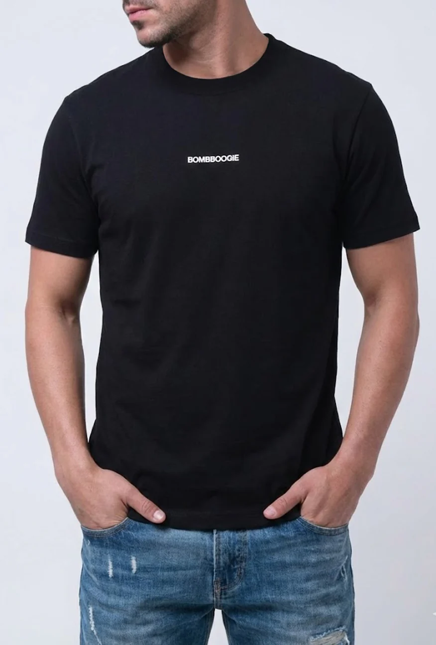 T-Shirt Lengan Pendek Slimfit Prevail Black - Image 4