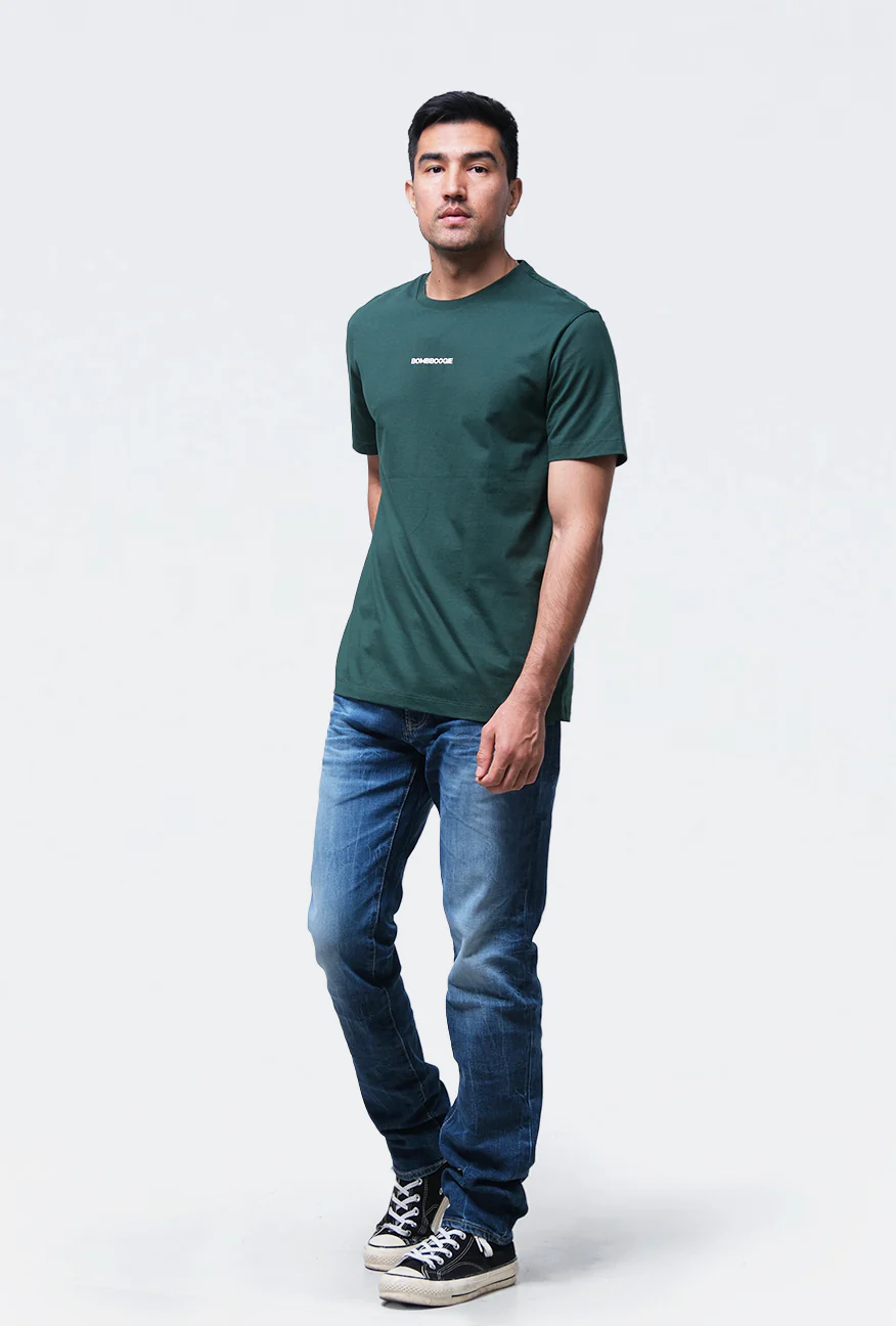 T-Shirt Lengan Pendek Slimfit Prevail Dark Green - Image 2