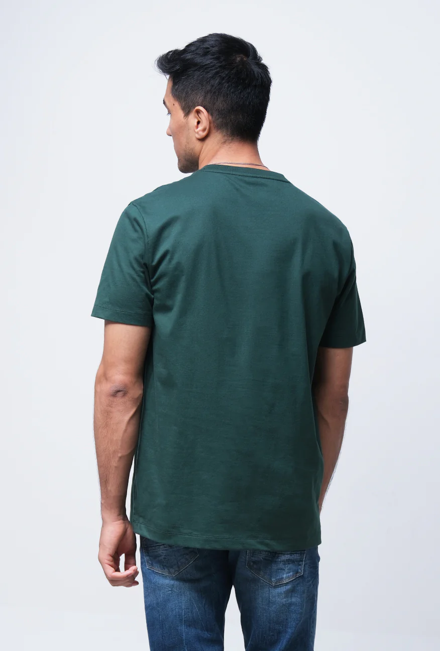 T-Shirt Lengan Pendek Slimfit Prevail Dark Green - Image 3