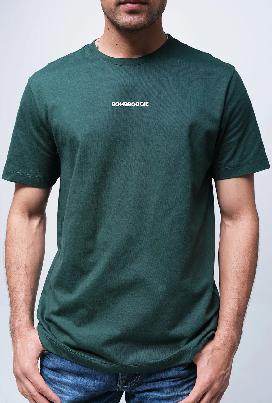 T-Shirt Lengan Pendek Slimfit Prevail Dark Green - Image 4