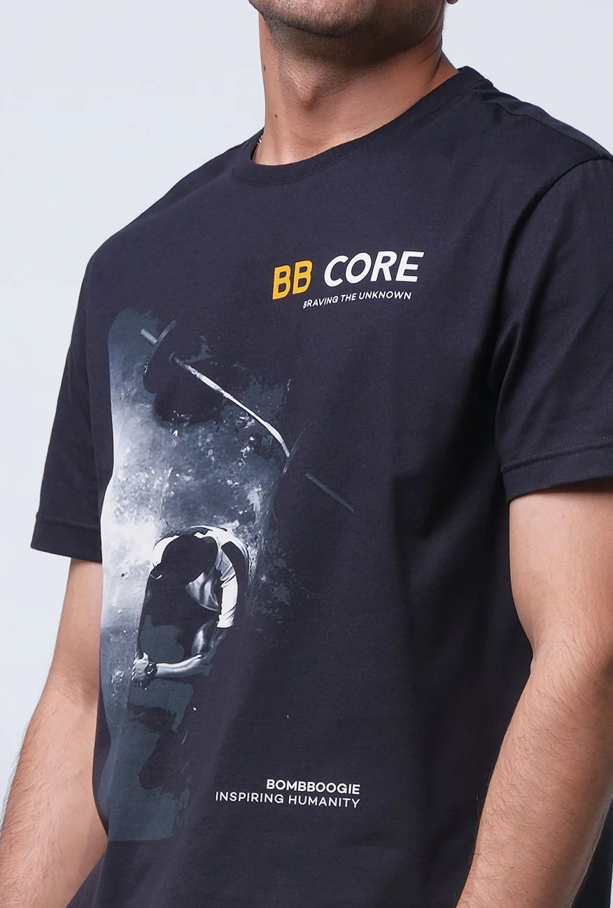T-Shirt Lengan Pendek Slimfit Primson Black - Image 2