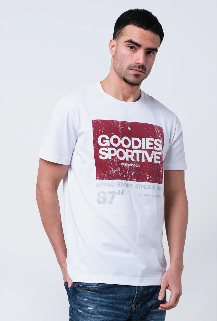 T-Shirt Lengan Pendek Slimfit Rasscal Offwhite
