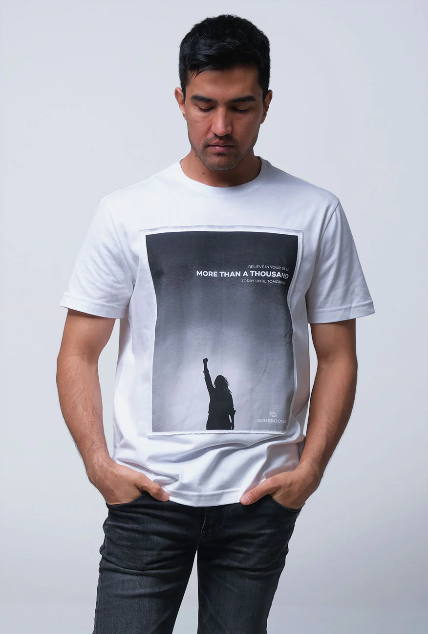 T-Shirt Lengan Pendek Slimfit Resolve Offwhite - Image 2