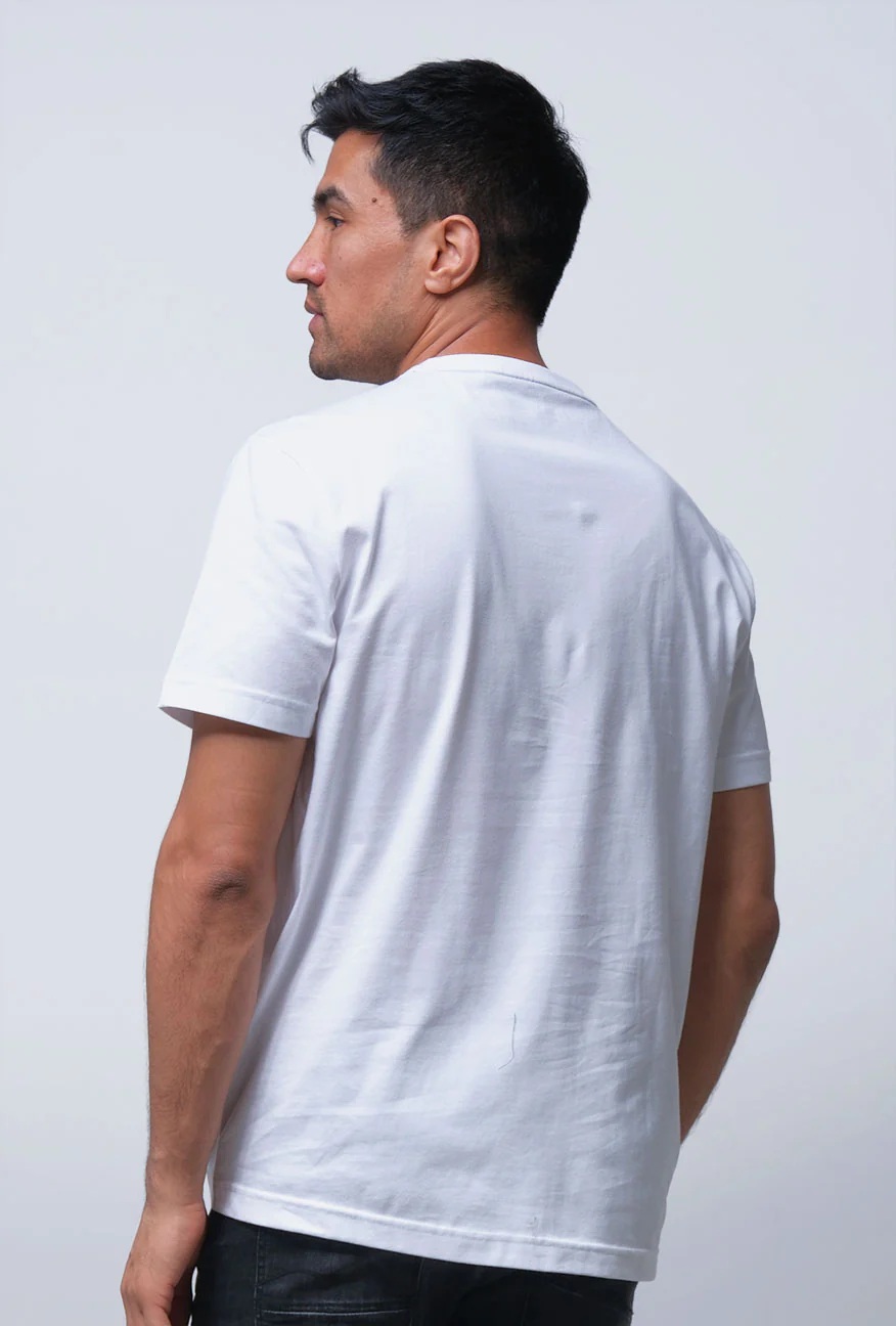 T-Shirt Lengan Pendek Slimfit Resolve Offwhite - Image 3