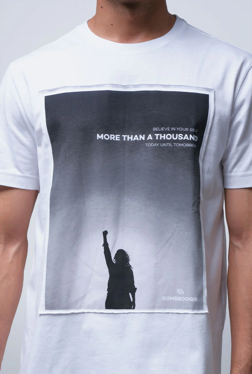 T-Shirt Lengan Pendek Slimfit Resolve Offwhite - Image 5