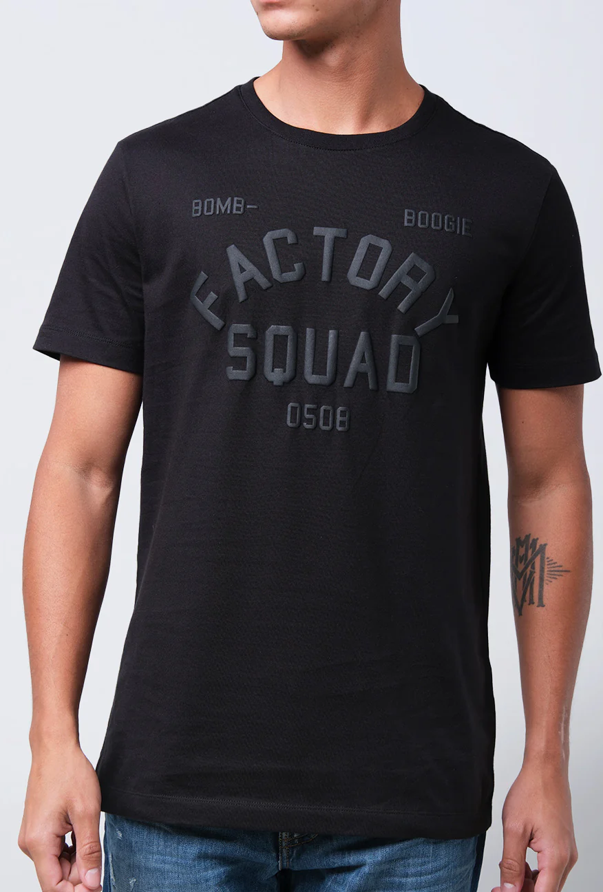 T-Shirt Lengan Pendek Slimfit Rhimo Black - Image 6