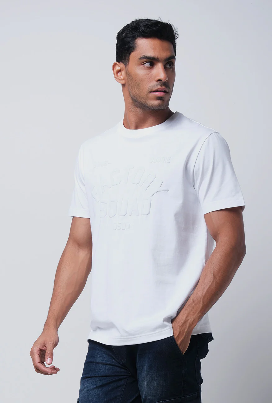 T-Shirt Lengan Pendek Slimfit Rhimo White - Image 3