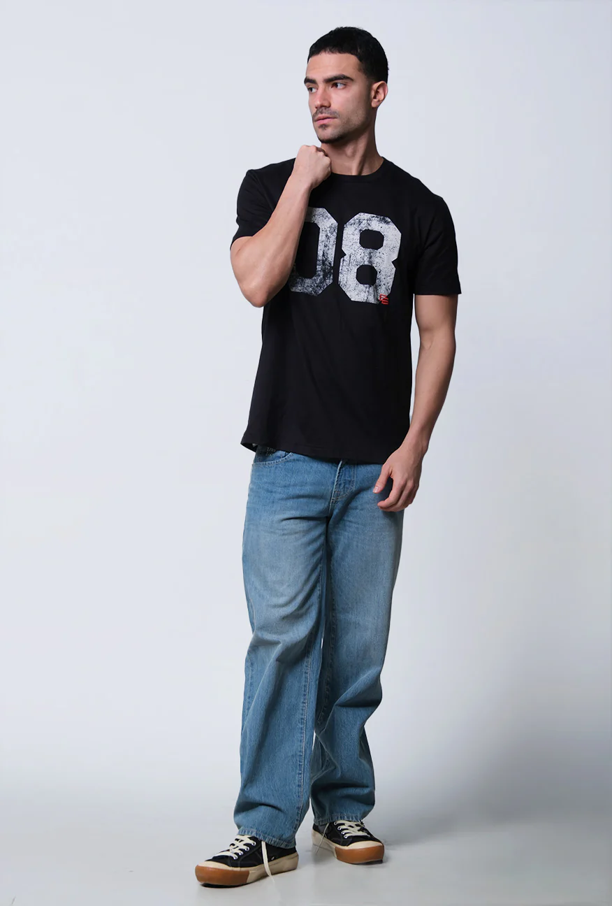 T-Shirt Lengan Pendek Slimfit Rinkle Black - Image 5