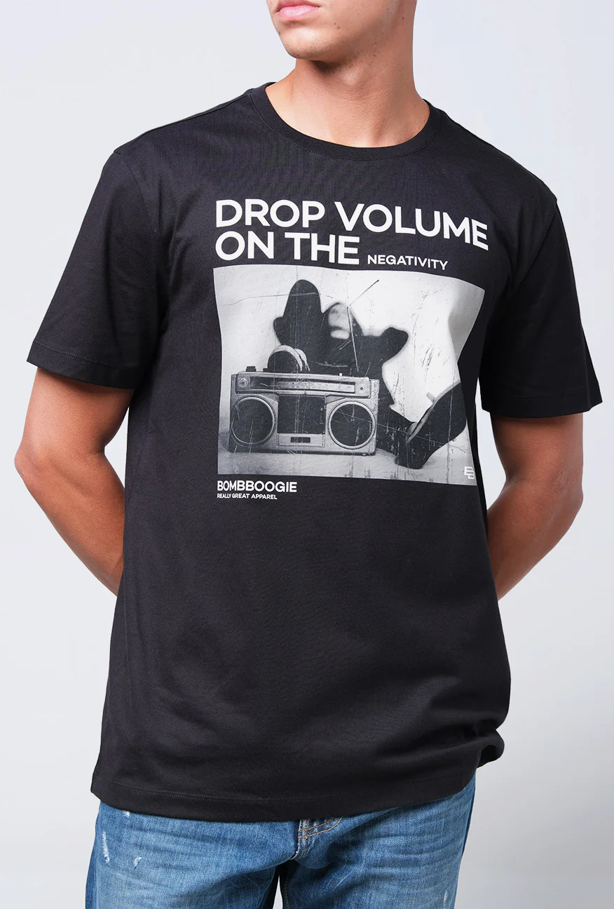 T-Shirt Lengan Pendek Slimfit Roirty Black - Image 5