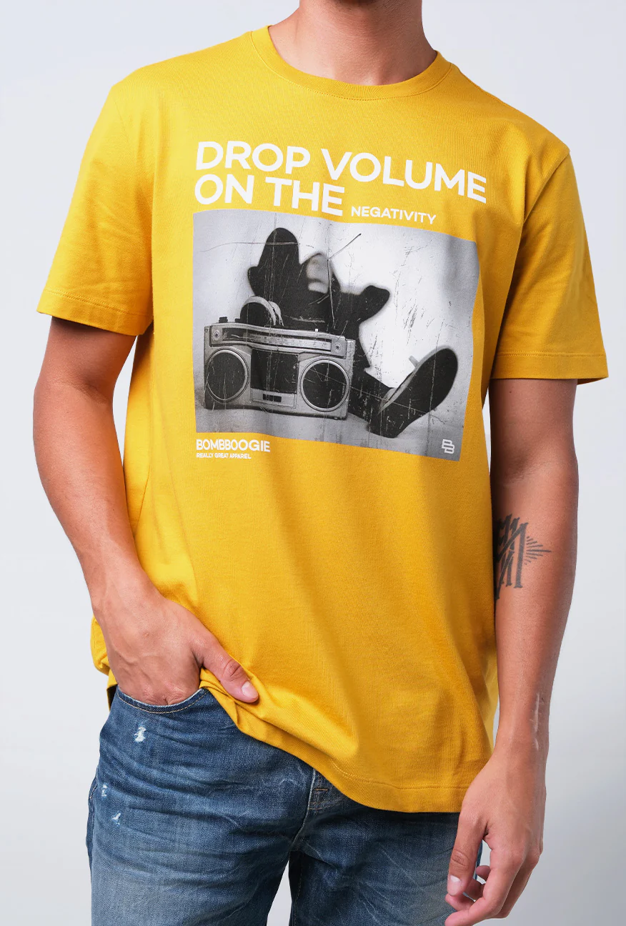 T-Shirt Lengan Pendek Slimfit Roirty Mustard - Image 5