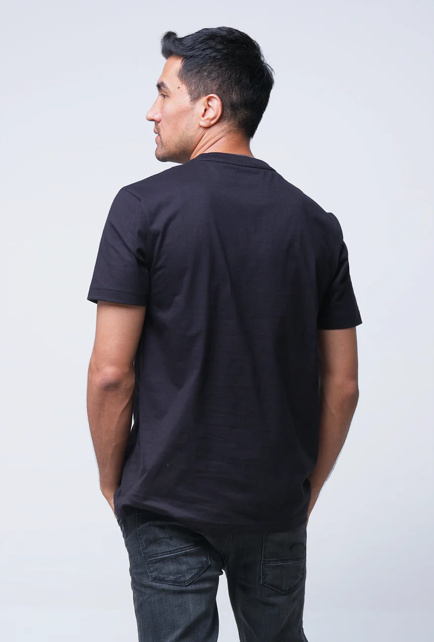 T-Shirt Lengan Pendek Slimfit Slova Black - Image 3