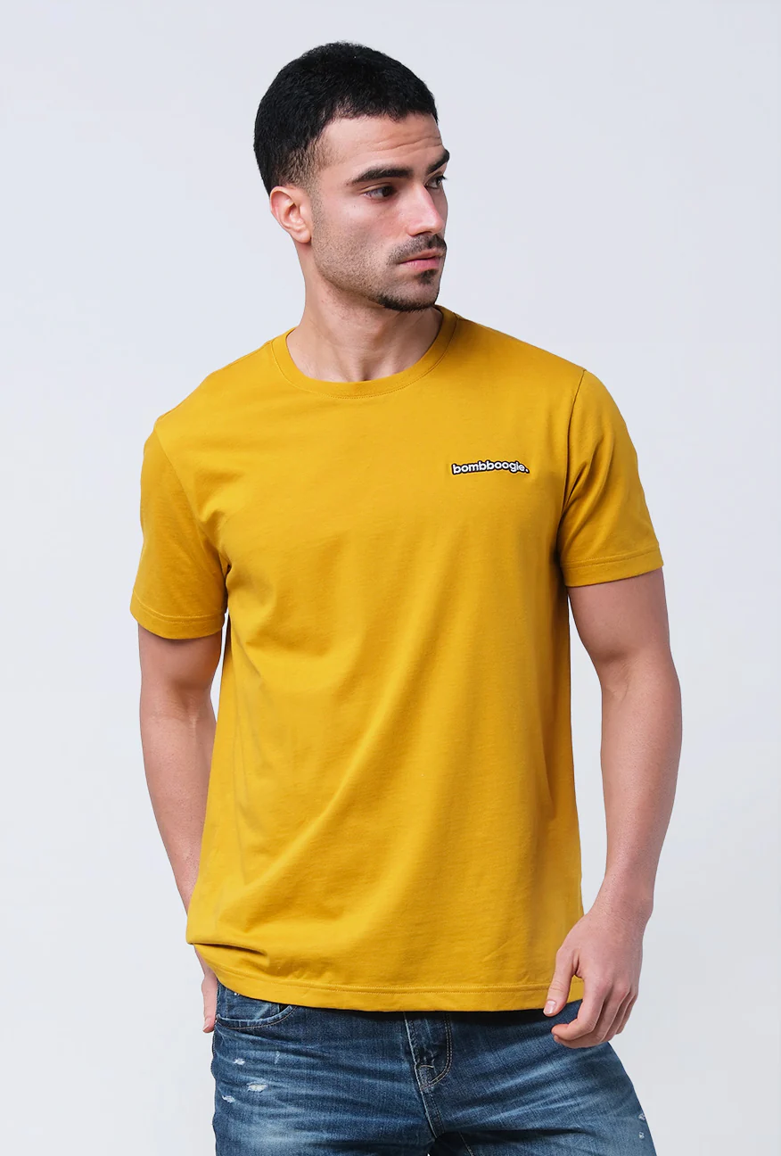 T-Shirt Lengan Pendek Slimfit Strady Dark Yellow