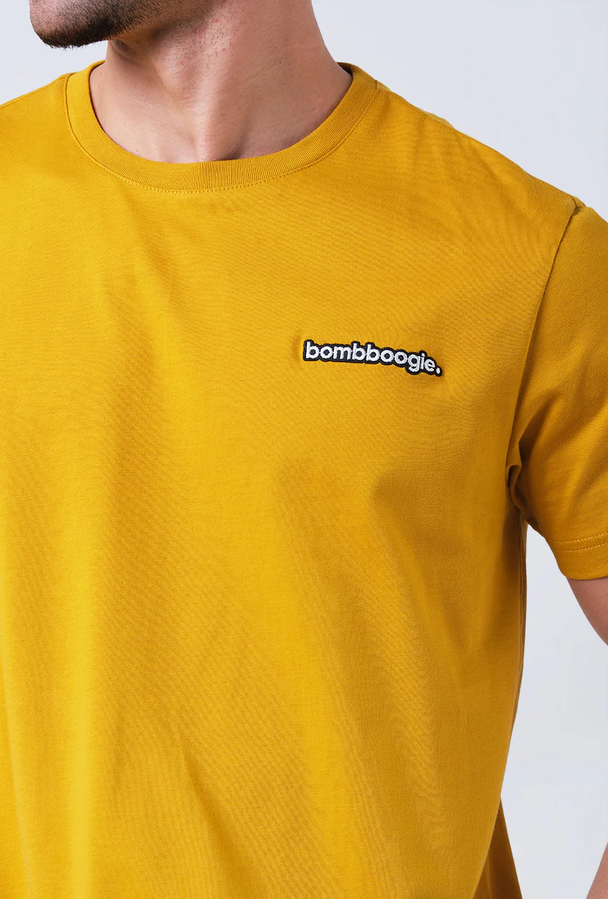 T-Shirt Lengan Pendek Slimfit Strady Dark Yellow - Image 4