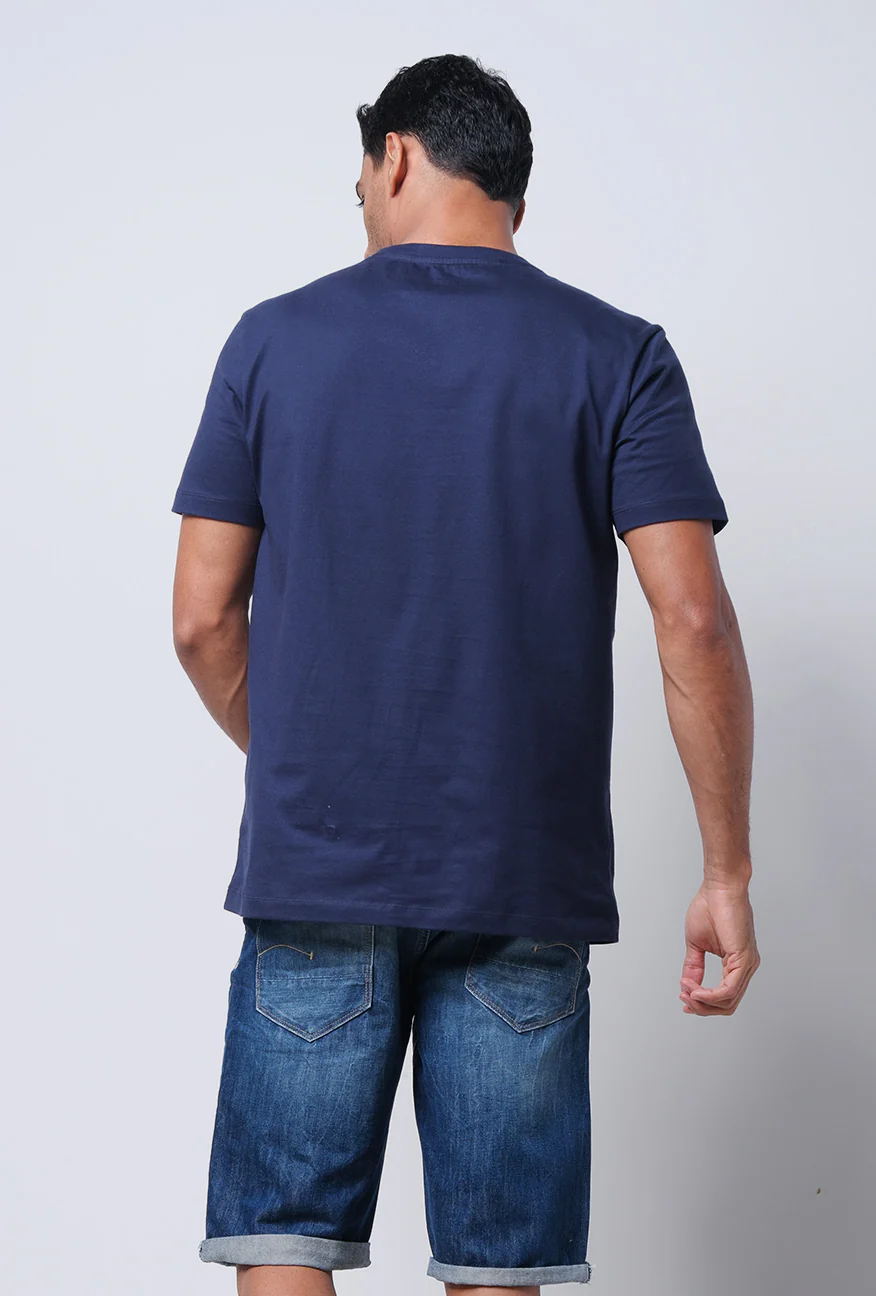 T-Shirt Lengan Pendek Slimfit Tiboyz Dark Navy - Image 5
