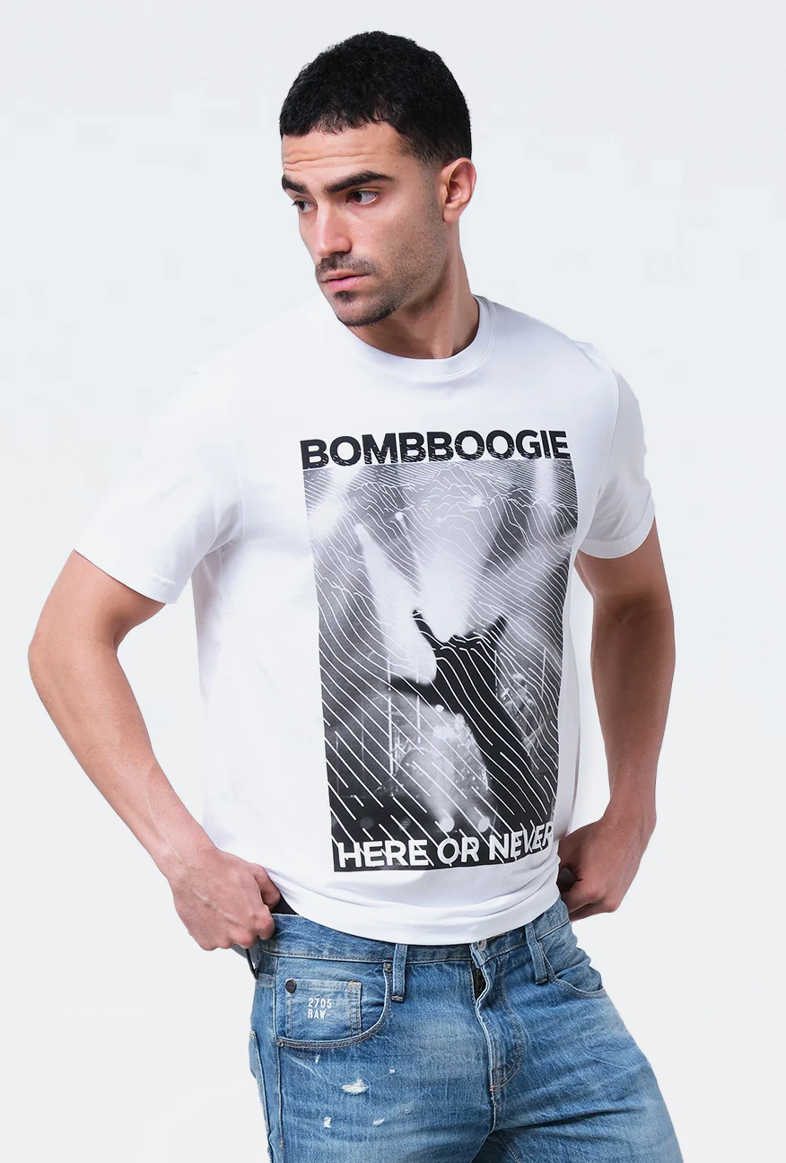 T-Shirt Lengan Pendek Slimfit Tricoun Offwhite