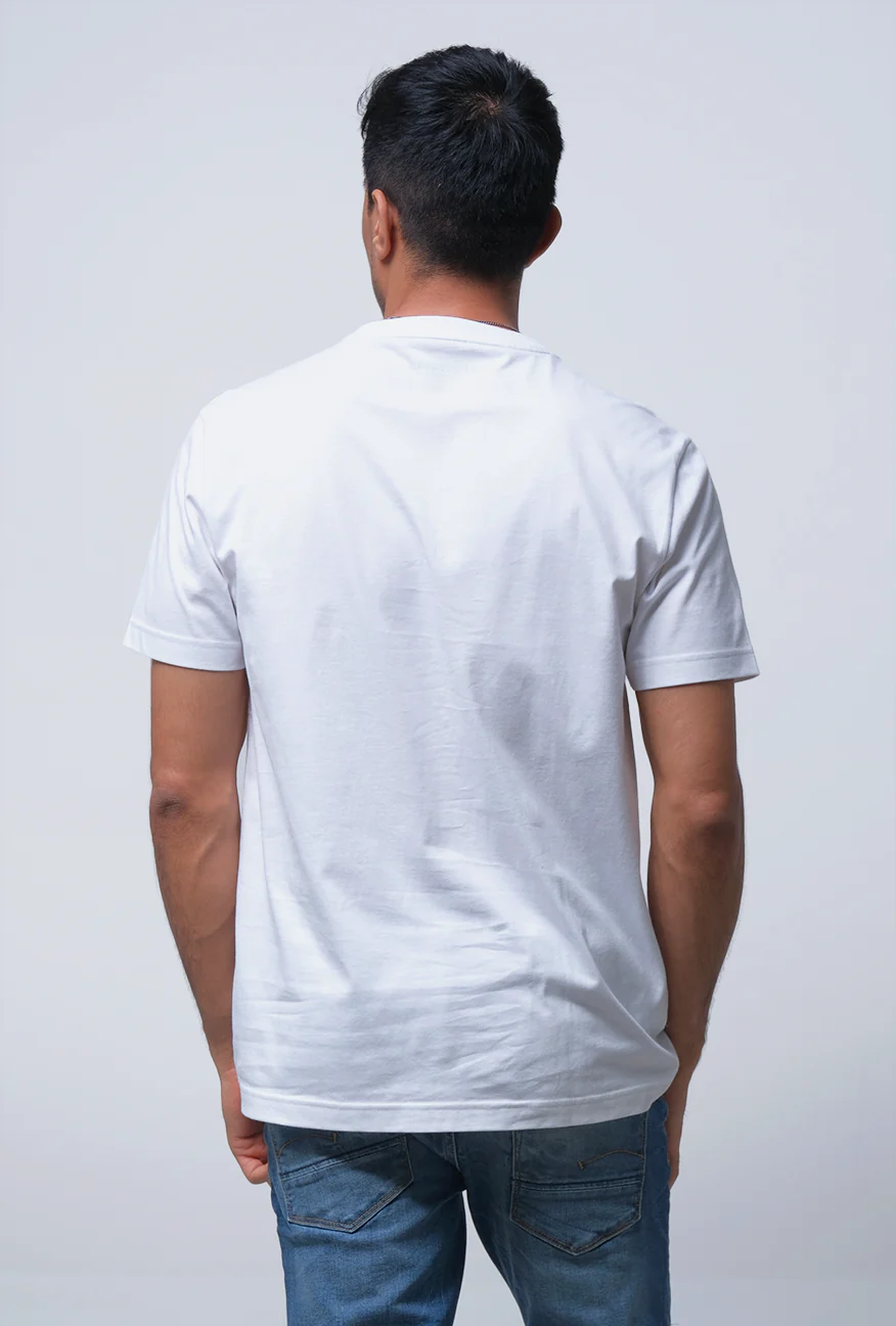 T-Shirt Lengan Pendek Slimfit Varden Offwhite - Image 3
