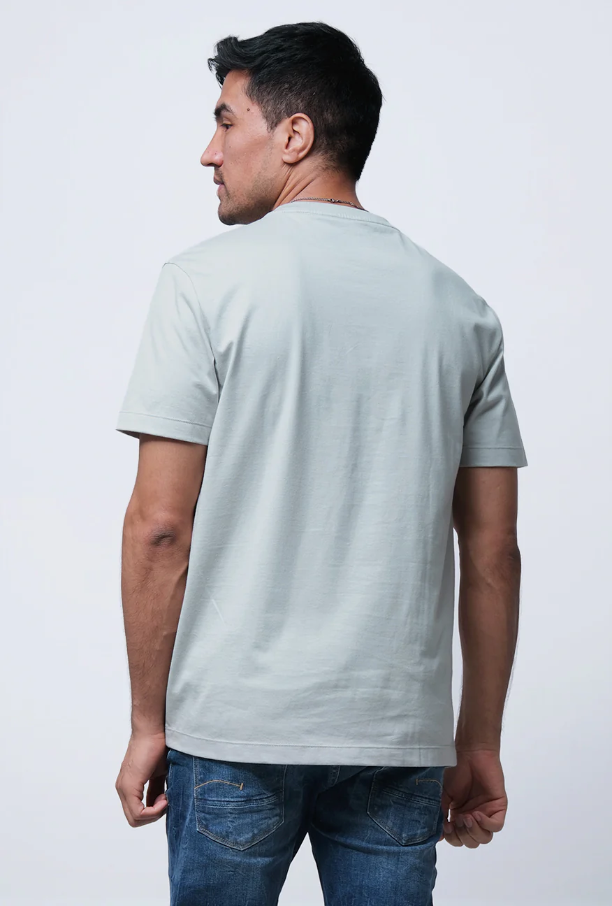 T-Shirt Lengan Pendek Slimfit Vastra Dusty Mint - Image 3