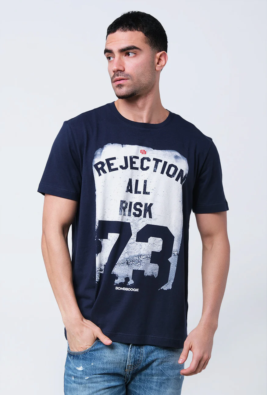 T-Shirt Lengan Pendek Slimfit Verlo Dark Navy