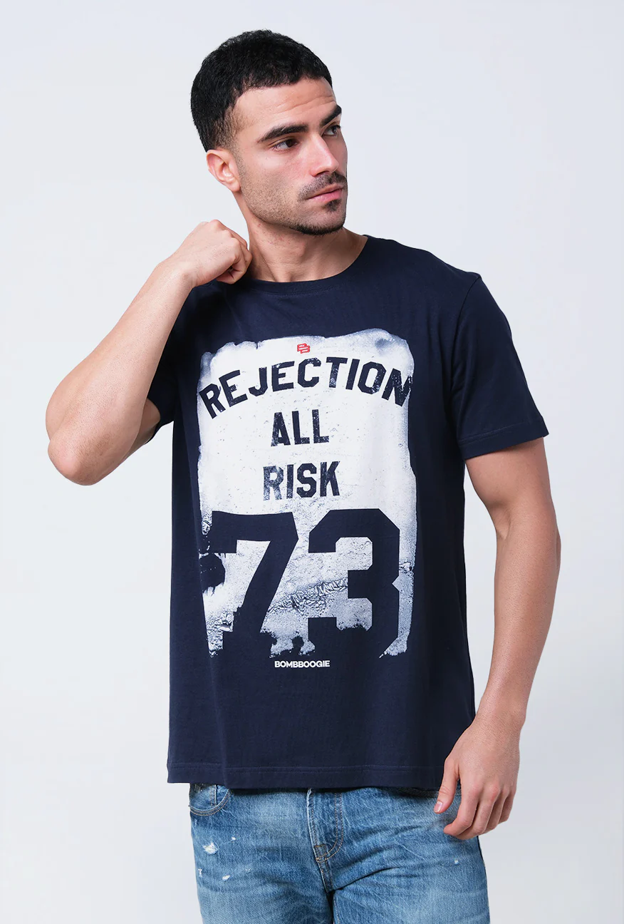 T-Shirt Lengan Pendek Slimfit Verlo Dark Navy - Image 3