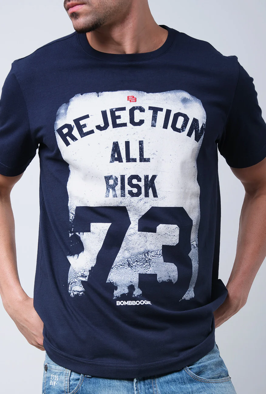 T-Shirt Lengan Pendek Slimfit Verlo Dark Navy - Image 4