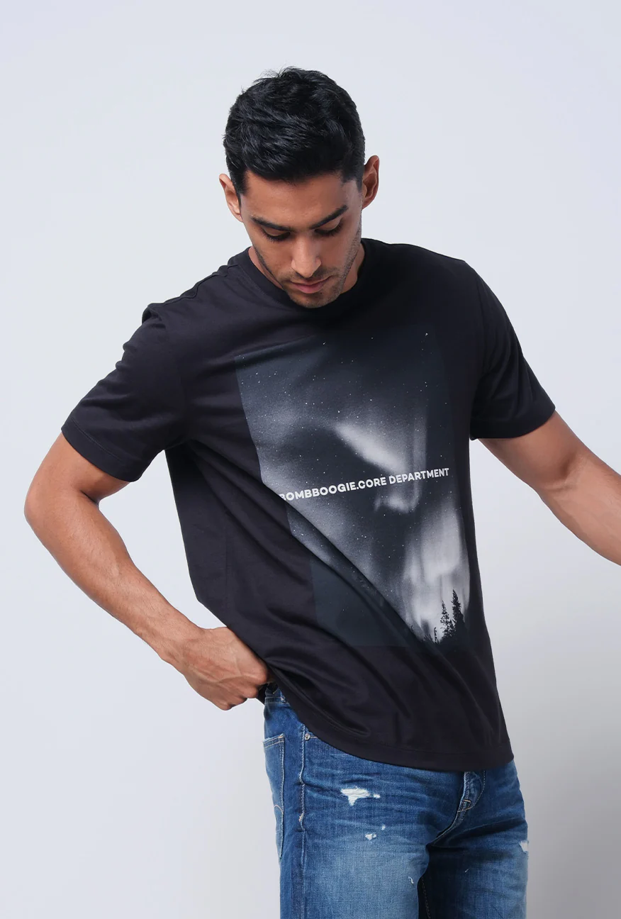 T-Shirt Lengan Pendek Slimfit Verryl Black